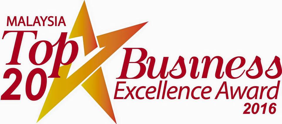 MALAYSIA TOP 20 BUSINESS EXELLENCE AWARDS 2016